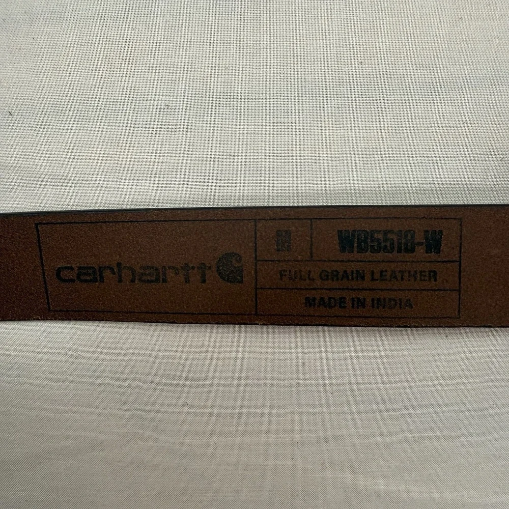 Carhartt WB5518-W Women’s Brown Full Grain Leather Belt Size M 41” NEW